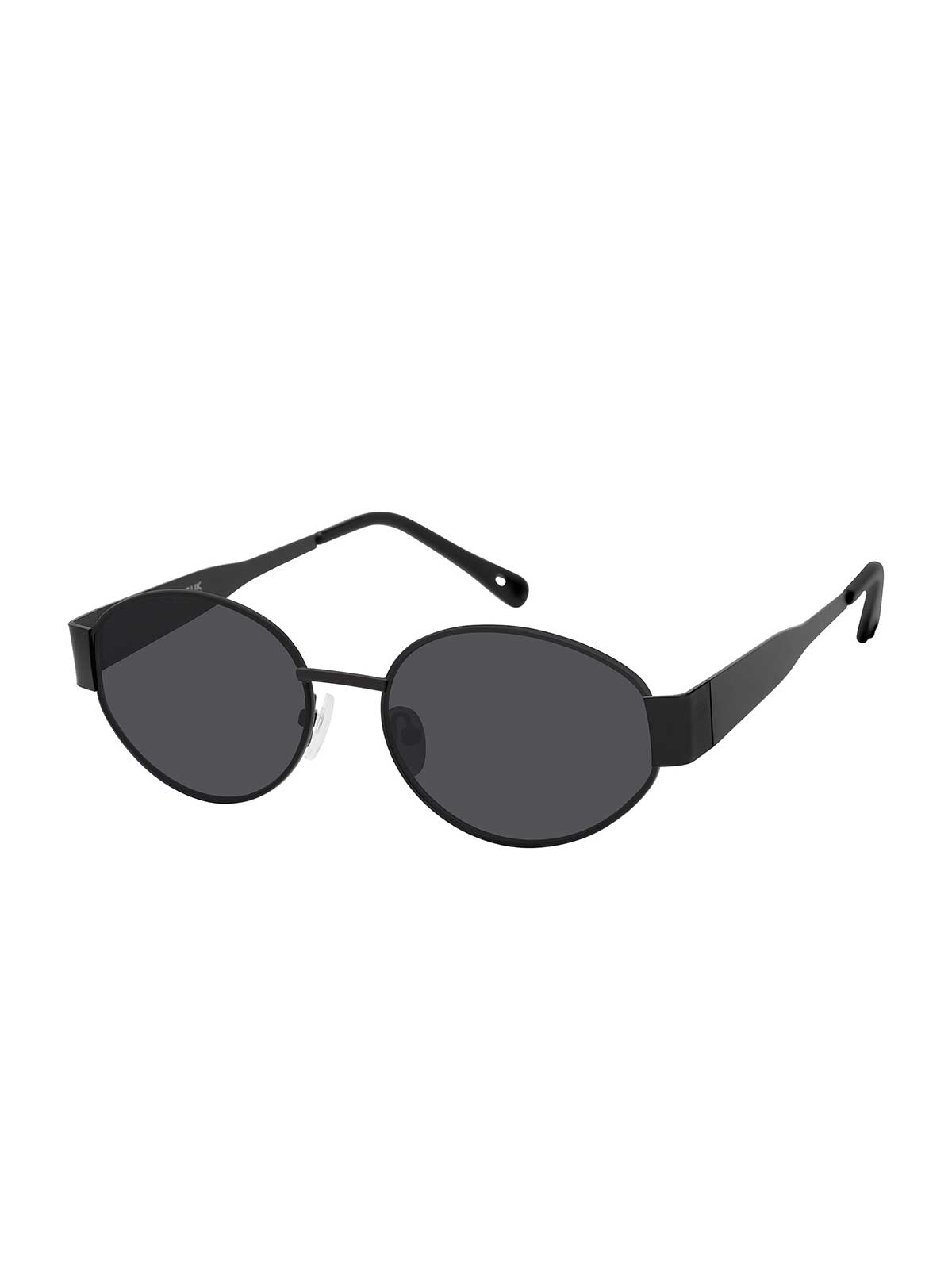 Jessica Simpson Online | Slim Metal Oval Sunglasses in Black