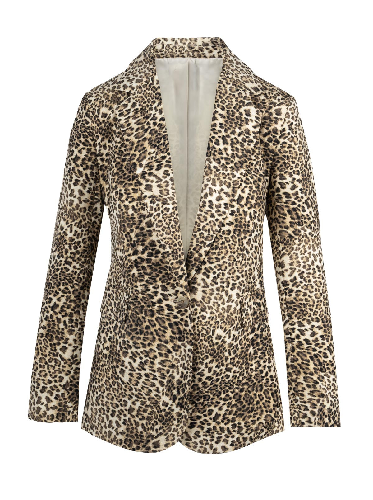 Jessica Simpson Discount | Kailani Blazer in Vanilla Ice Petite Leopard