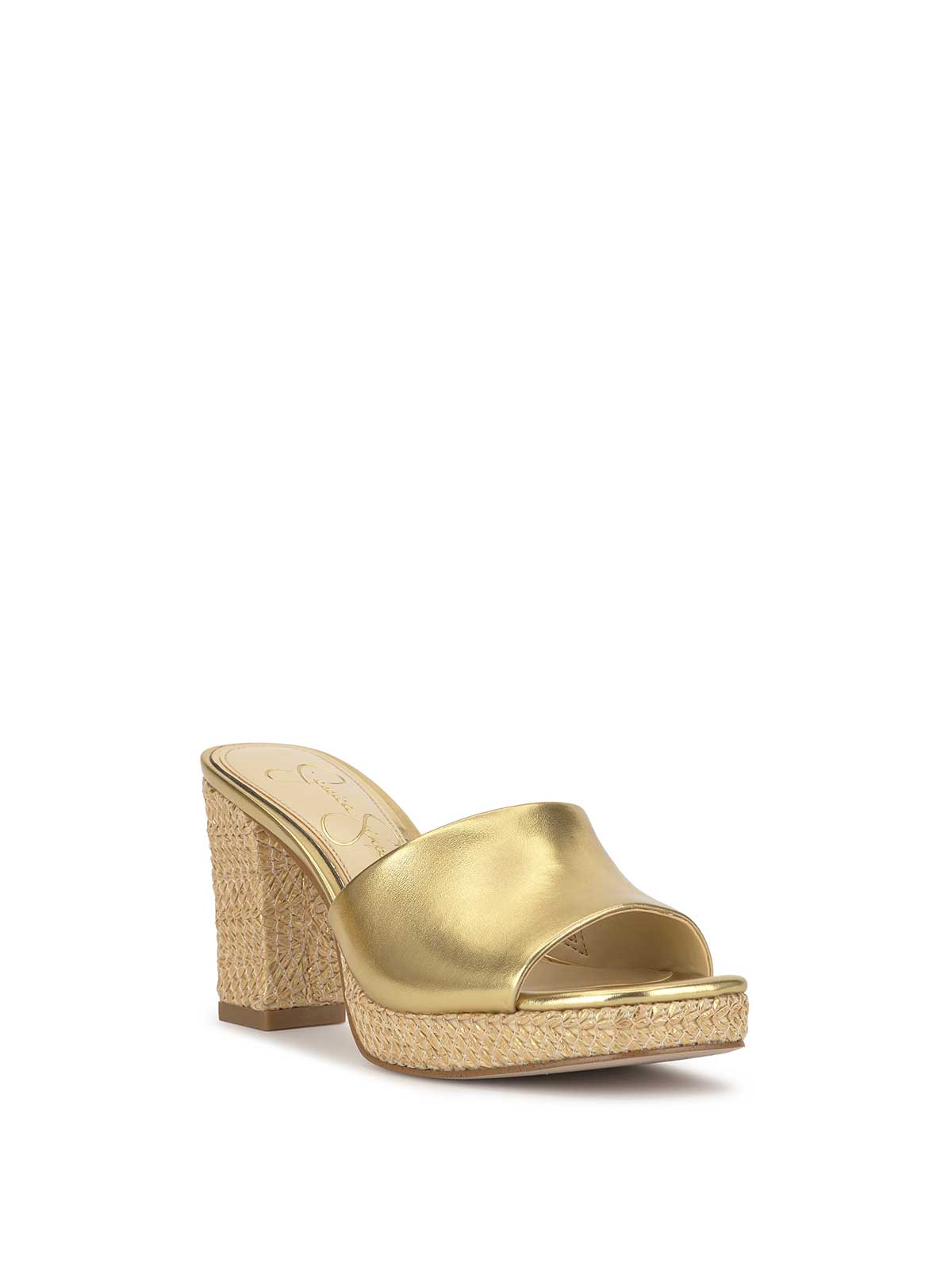 Jessica Simpson Online | Elyzza High Heel Slide in Gold