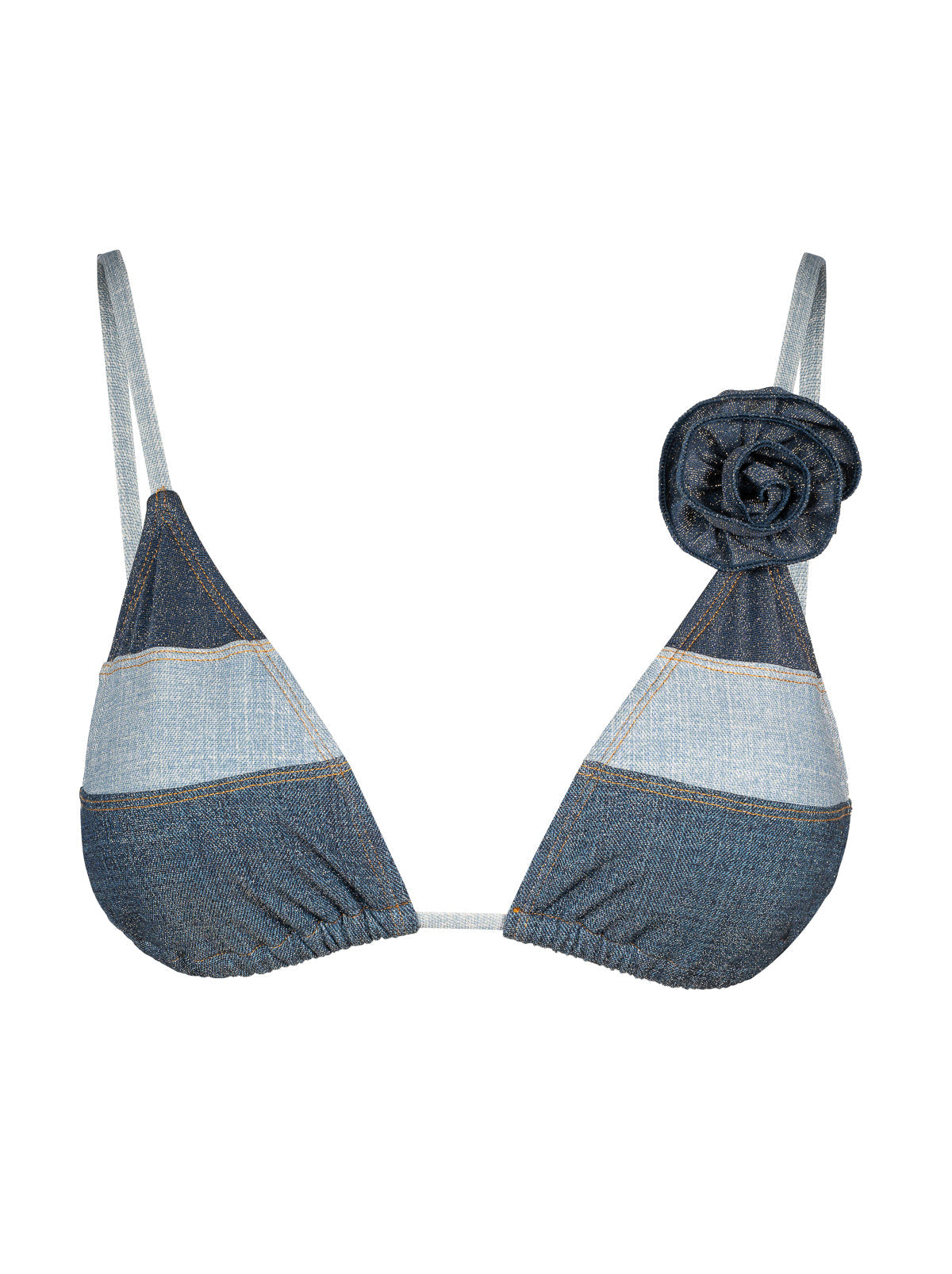 Jessica Simpson Discount | Triangle Bikini Top in Denim Dream