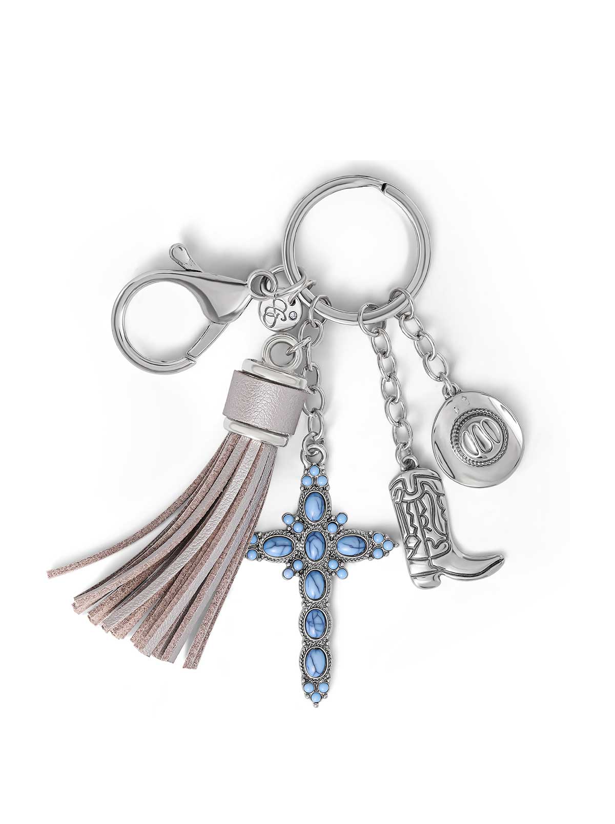 Jessica Simpson Discount | Turquoise Silver Charms Keychain
