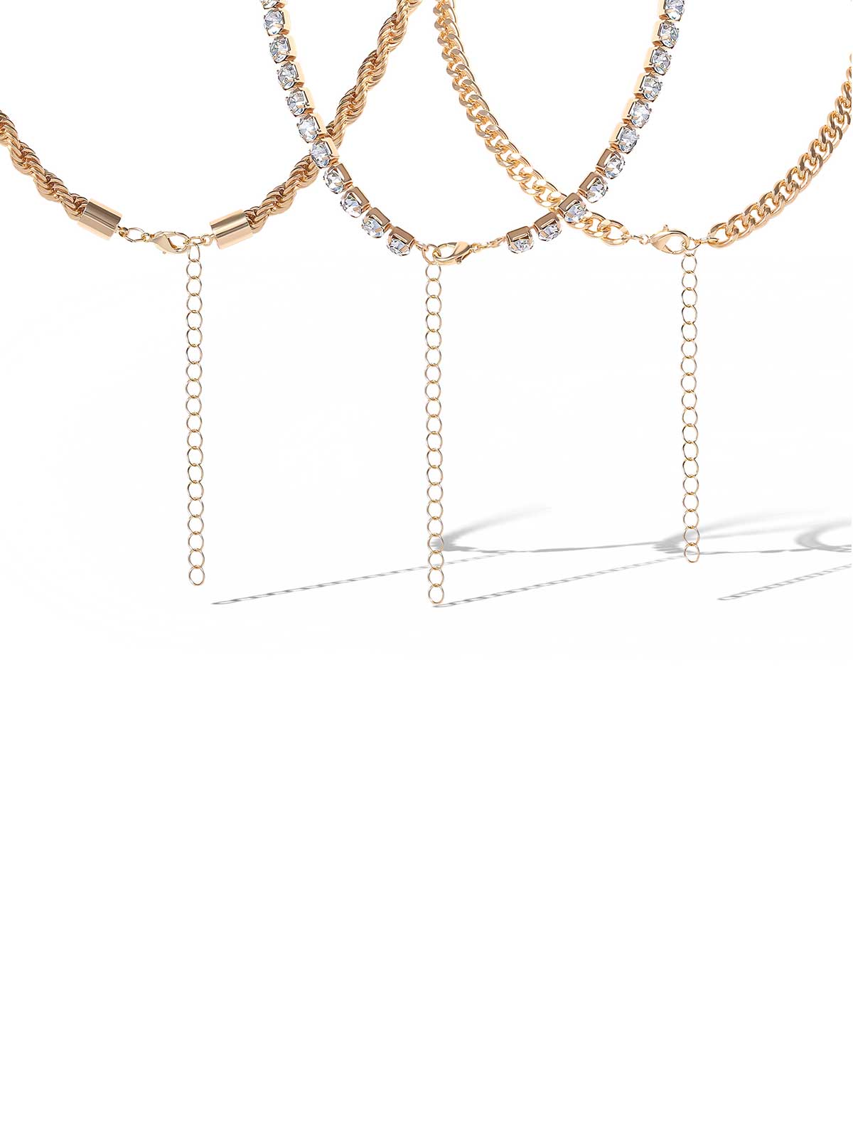 Jessica Simpson Outlet | Mixed Metals Trio Necklace