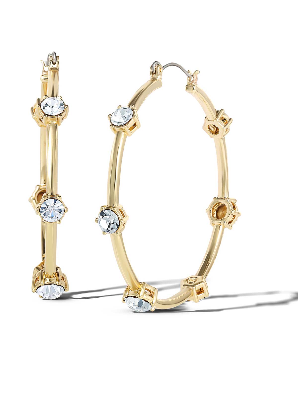 Jessica Simpson Sale | Large Hoop Crystal Earrings