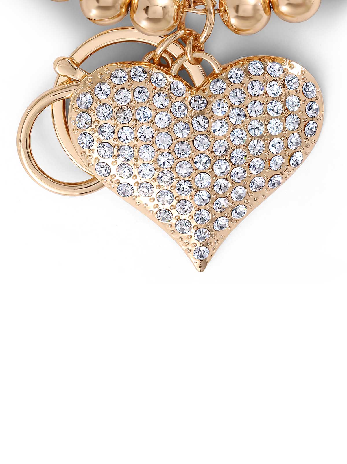 Jessica Simpson Online | Pave Crystal Heart Keychain