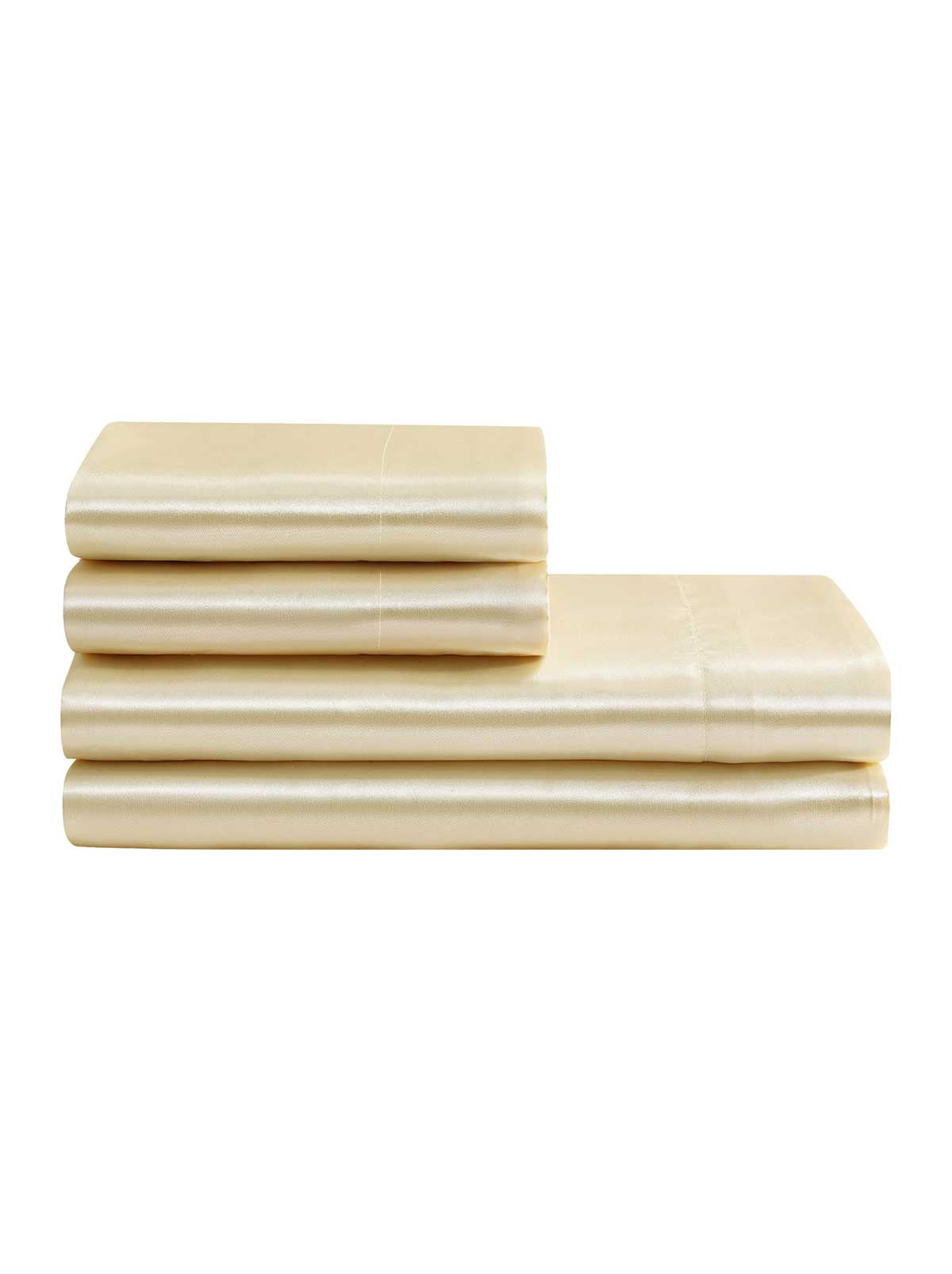 Jessica Simpson Discount | Silky Satin Sheet Set in Antique Golden Honey