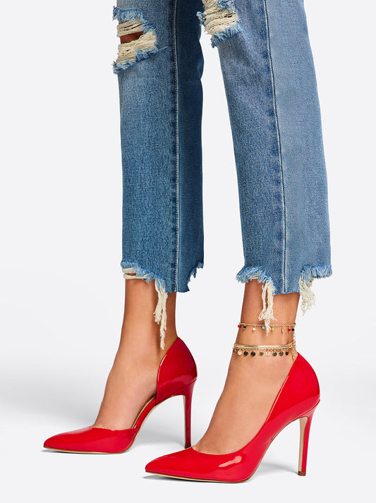 Jessica Simpson Online | Pheona D'Orsay Pump Red Patent
