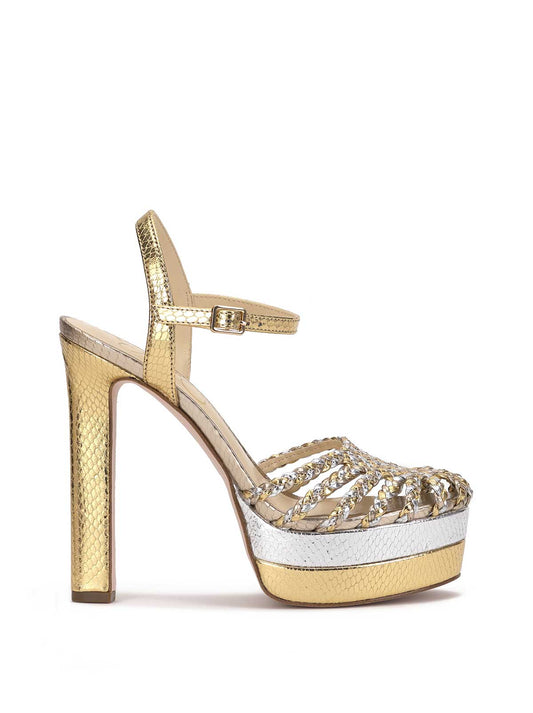 Jessica Simpson Online | Inaia Braided Platform Sandal in Gold