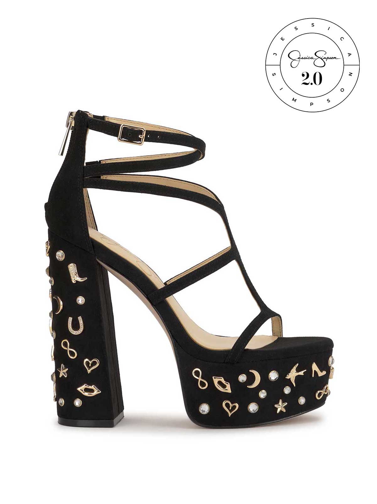 Jessica Simpson For Sale | Jessica Simpson 2.0 Aamina Platform Sandal in Black