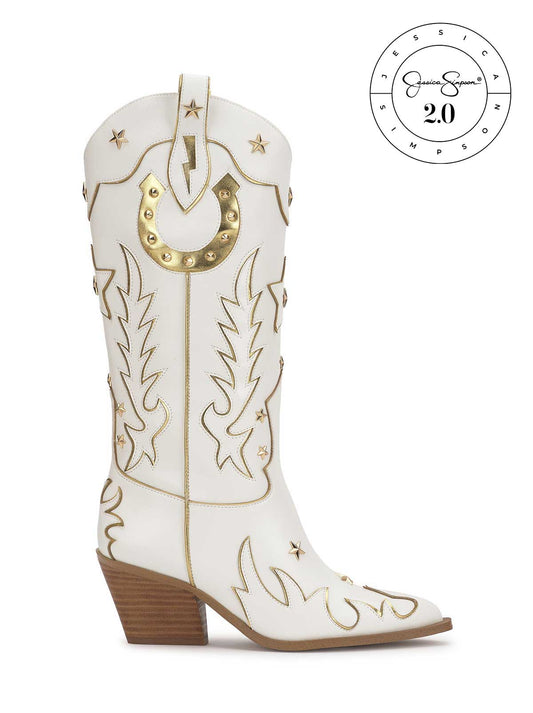 Jessica Simpson Outlet | Zembitti Boot in Bright White