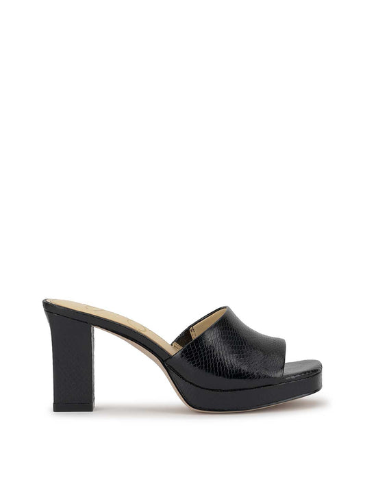 Jessica Simpson Discount | Elyzza High Heel Slide in Black Snake