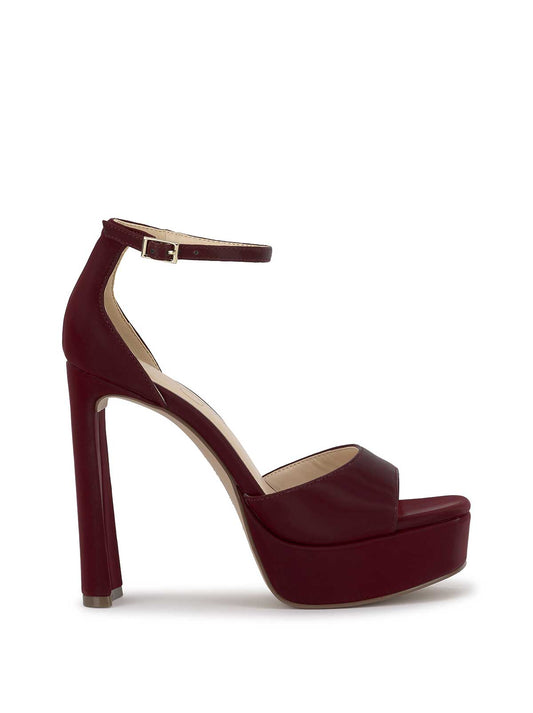 Jessica Simpson Sale | Telxia Ankle Strap Platform Sandal in Dark Cherry