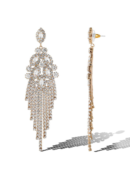Jessica Simpson Online | Crystal Waterfall Statement Earrings