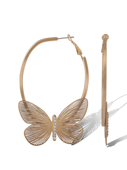 Jessica Simpson On Sale | Butterfly Hoop Earrings