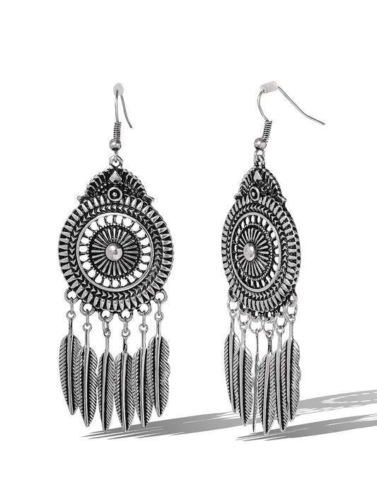 Jessica Simpson Online | Antique Feather Drop Earrings