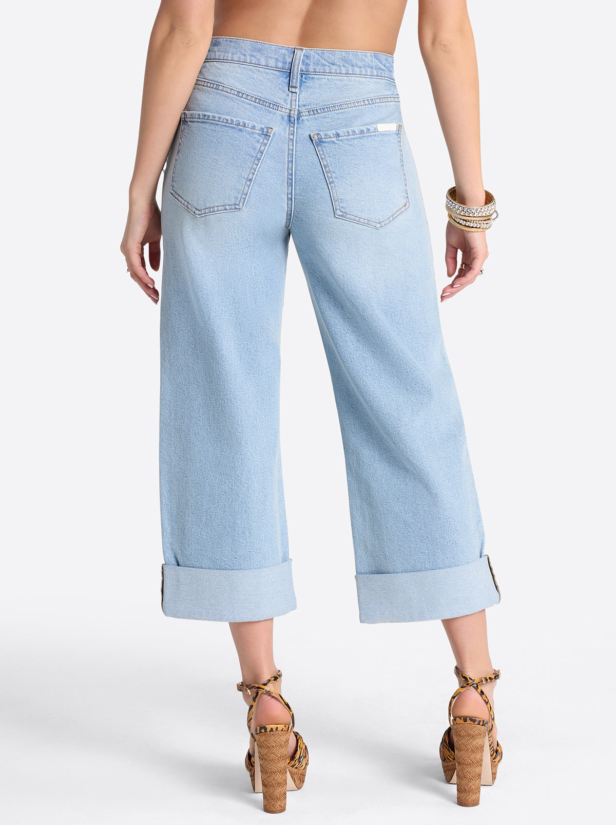 Jessica Simpson On Sale | Valentine Wide Leg Boyfriend Jeans in Dearest