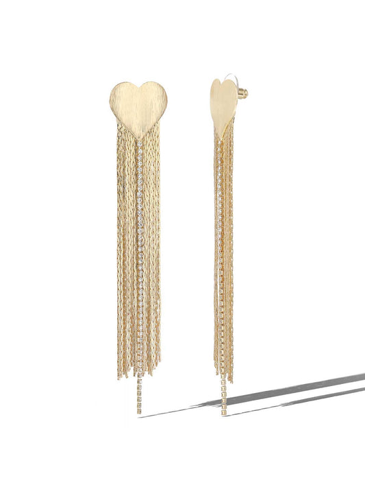 Jessica Simpson Sale | Heart Top Tassel Earrings