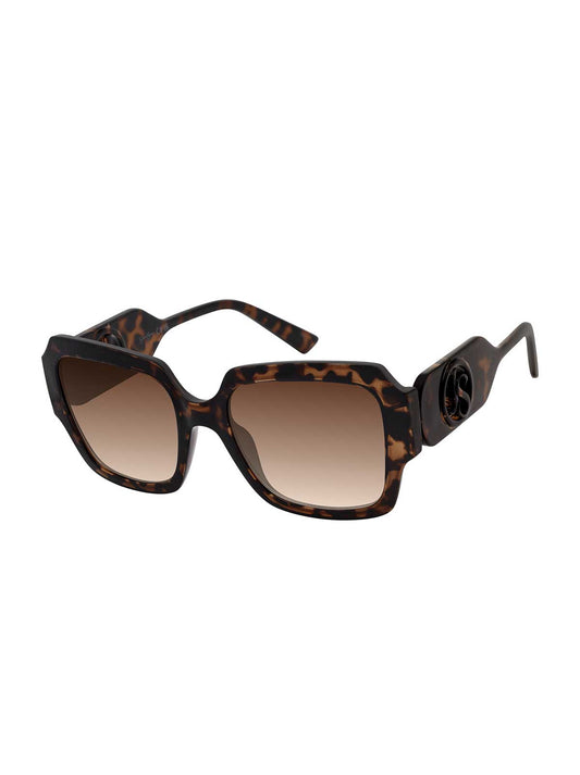 Jessica Simpson Sale | Statement Square Sunglasses in Tortoise