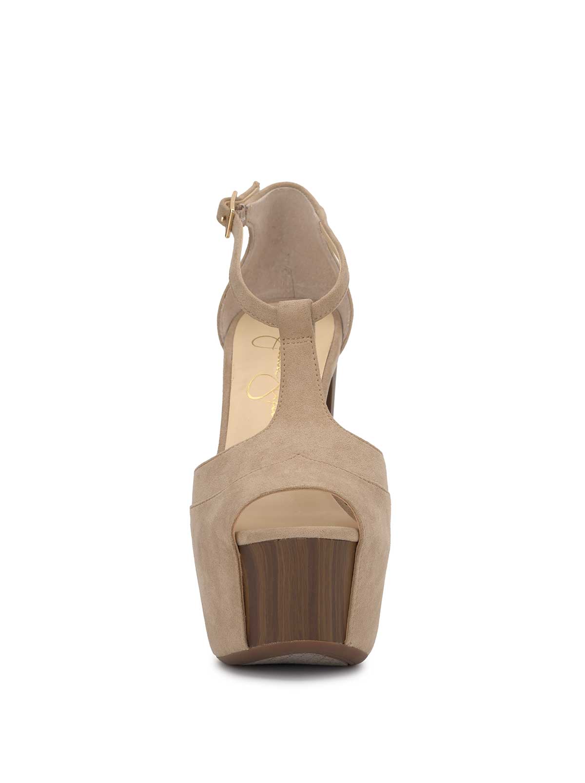 Jessica Simpson Online | Dany T-Strap Platform Sandal in Almond