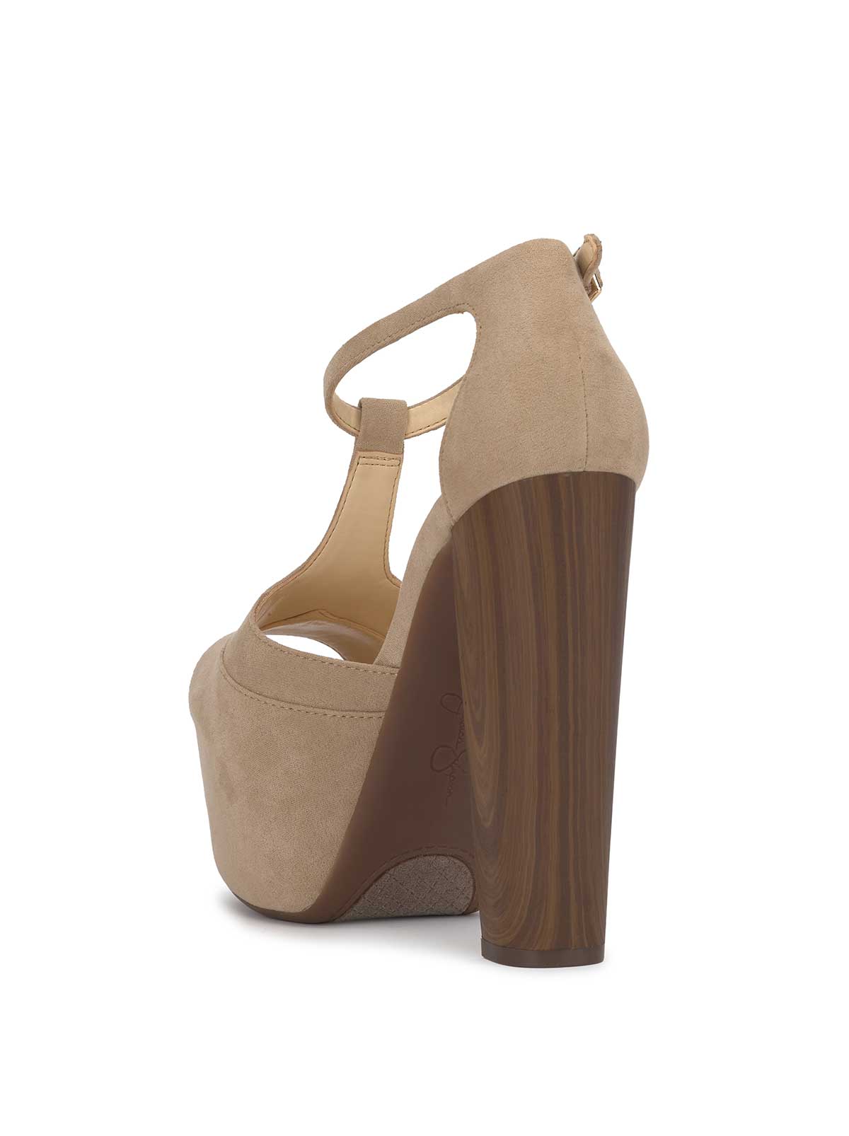 Jessica Simpson Online | Dany T-Strap Platform Sandal in Almond