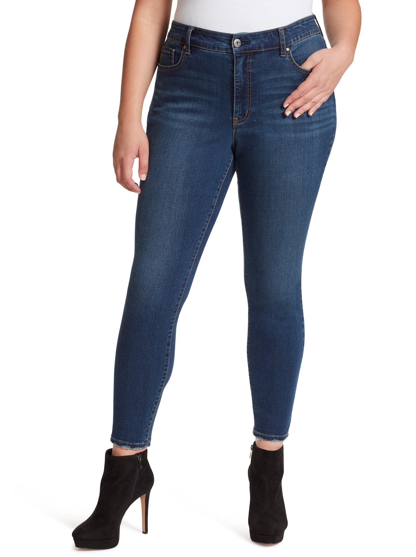 Jessica Simpson Outlet | Adored High Rise Ankle Skinny Jeans in Mia