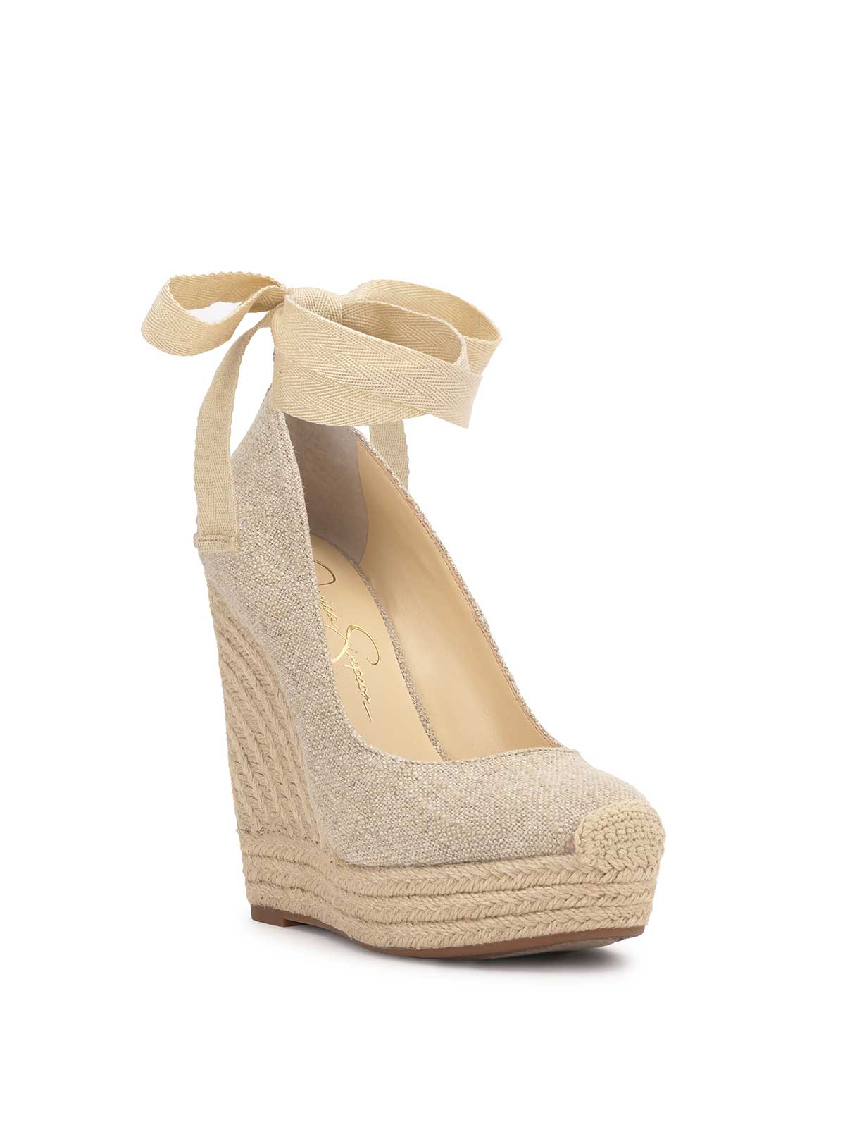 Jessica Simpson For Sale | Zexie Platform Wedge in Natural