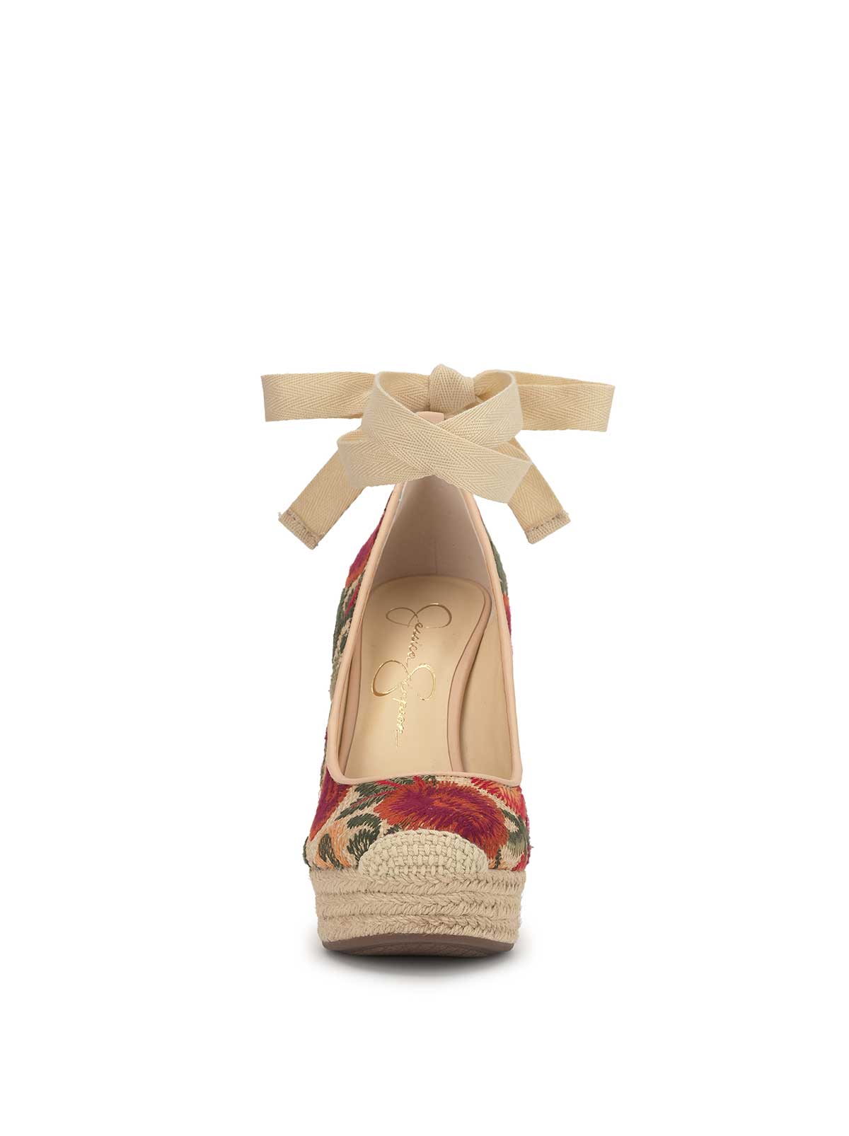 Jessica Simpson Outlet | Zexie Platform Wedge in Floral Raffia