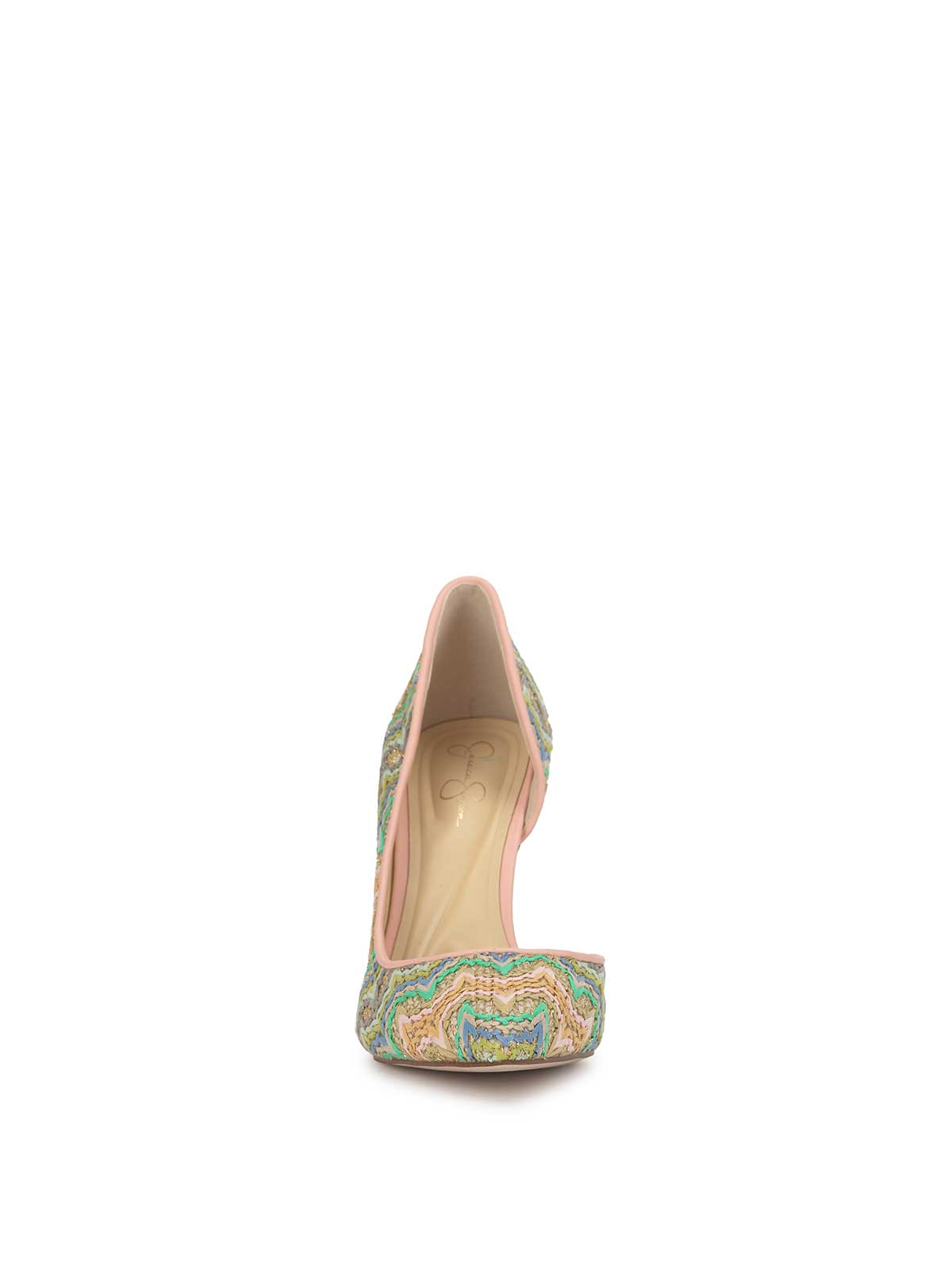 Jessica Simpson Outlet | Prizma D'Orsay Pump in Raffia Chevron