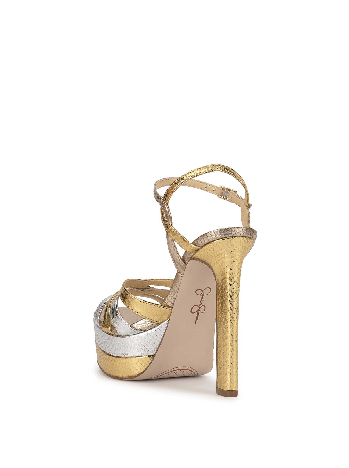 Jessica Simpson Outlet | Itzari Platform in Gold & Silver