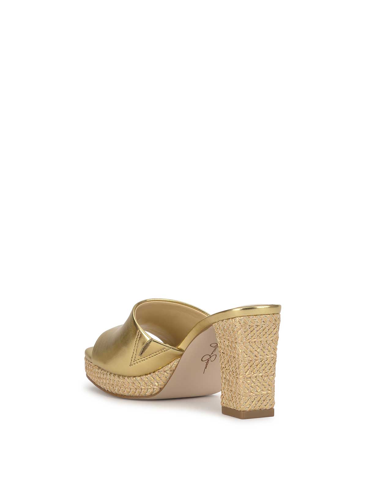 Jessica Simpson Online | Elyzza High Heel Slide in Gold
