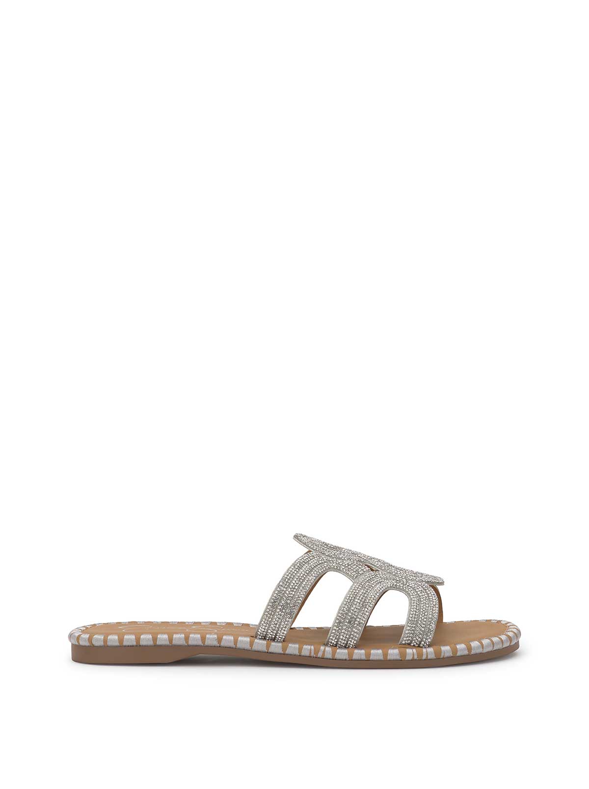 Jessica Simpson On Sale | Bria Flat Sandal in Silver