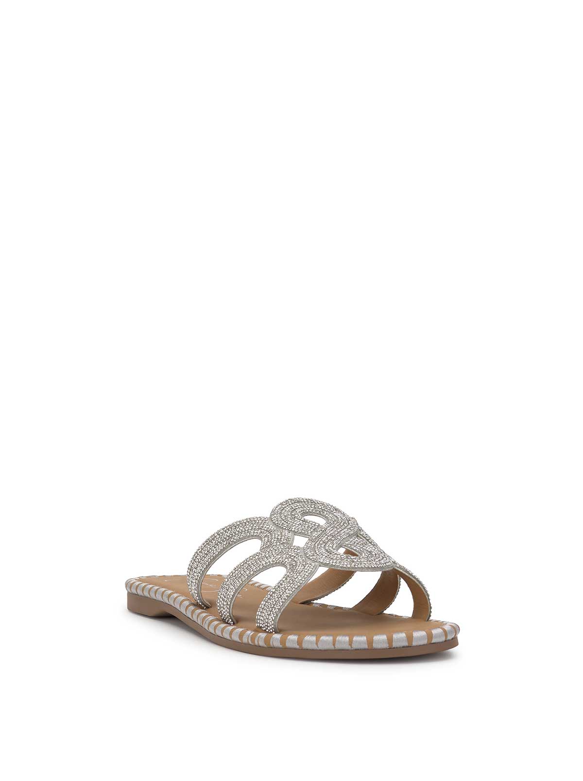 Jessica Simpson On Sale | Bria Flat Sandal in Silver