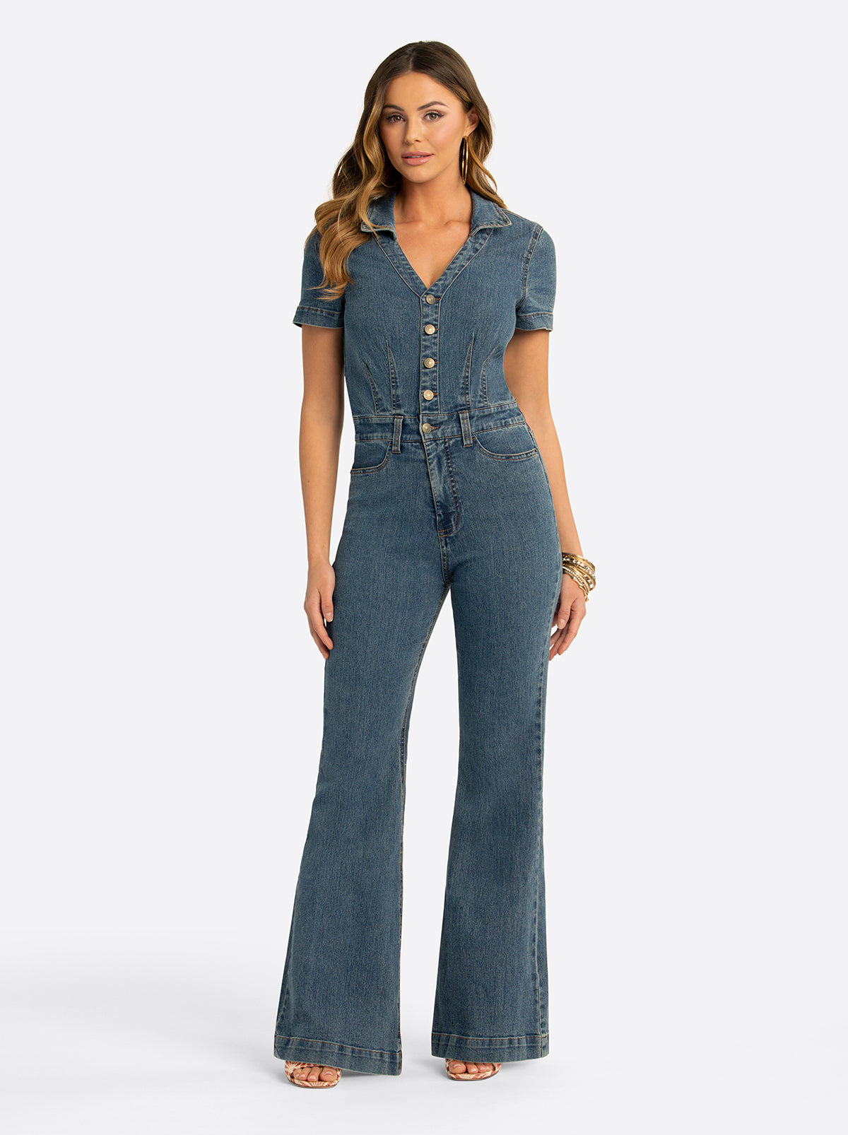 Jessica Simpson Online | JS Jessica Simpson Lyra Jumpsuit in Reflector