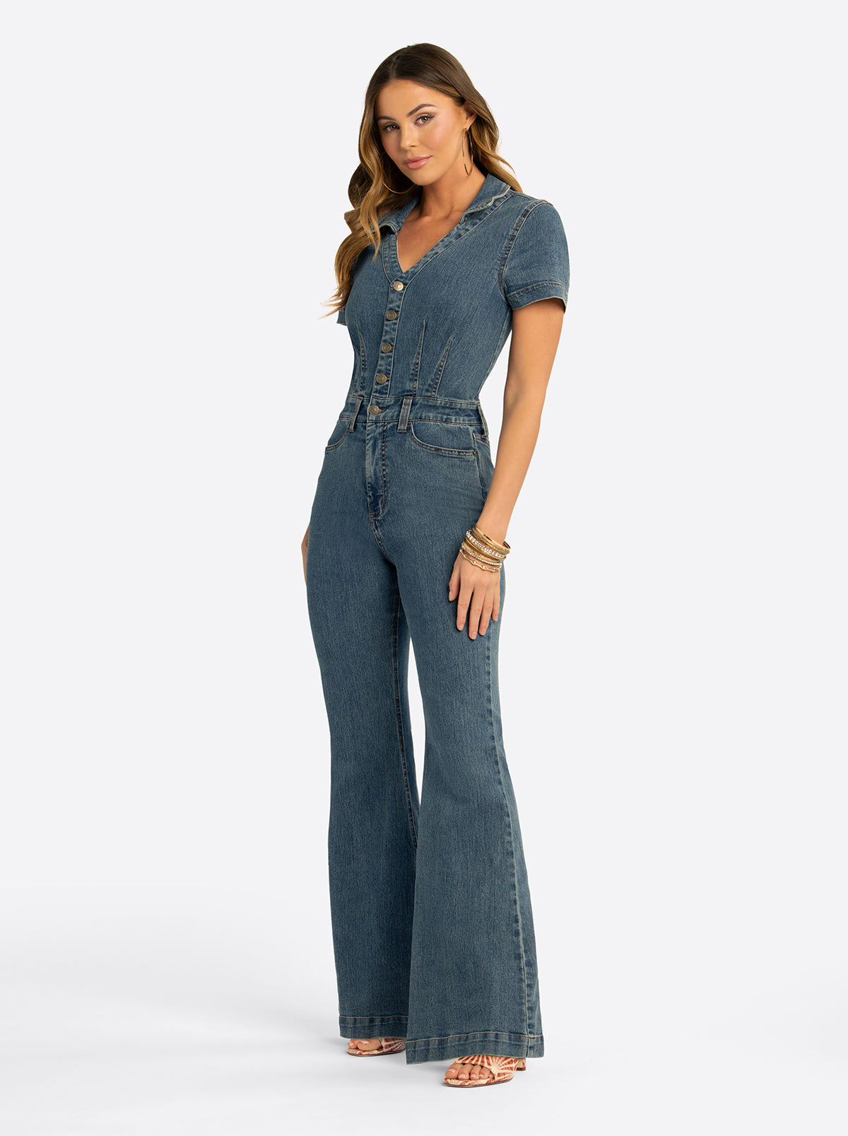 Jessica Simpson Online | JS Jessica Simpson Lyra Jumpsuit in Reflector