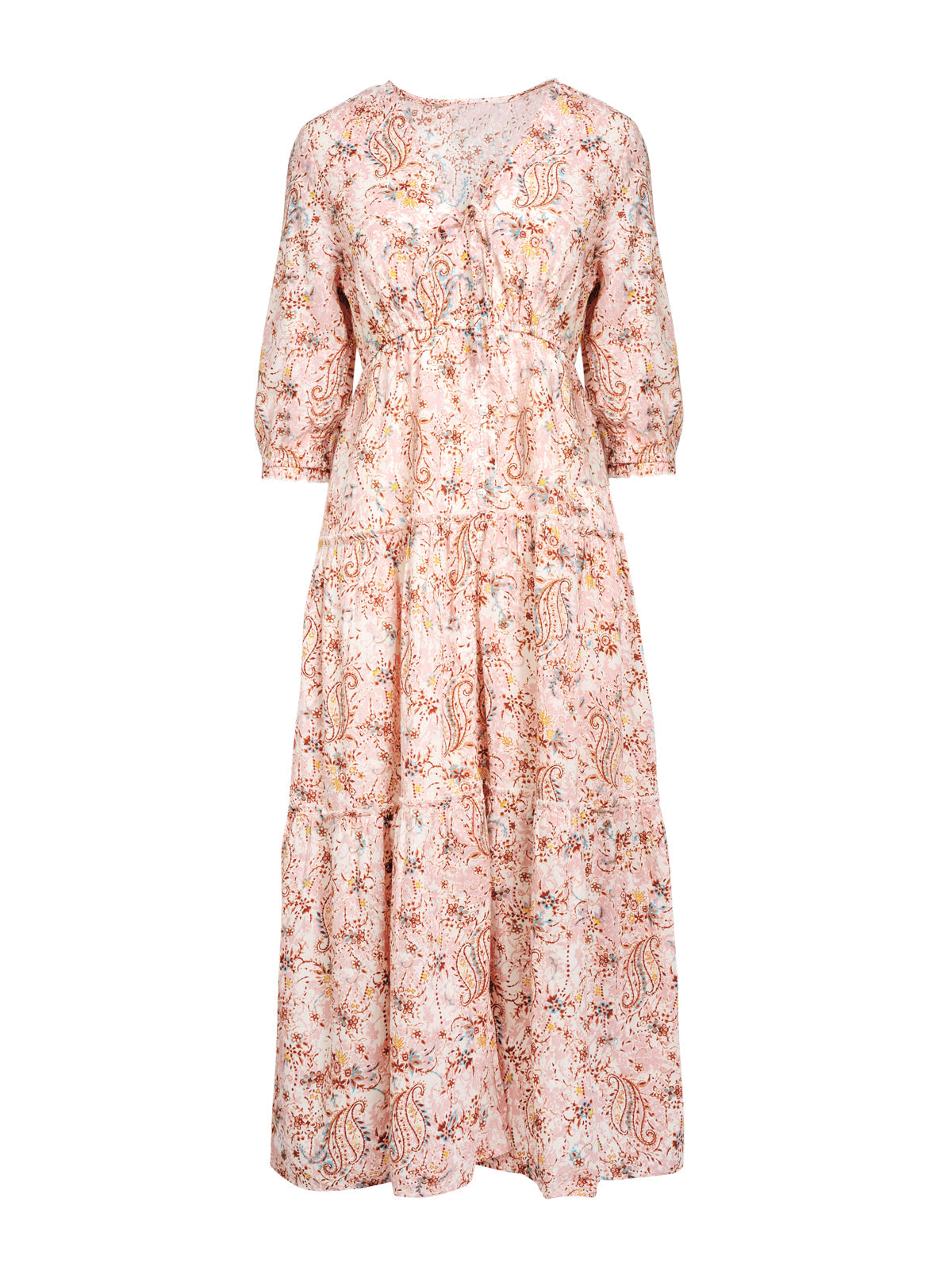 Jessica Simpson For Sale | JS Jessica Simpson Sosa Tiered Dress in Shell-Calia Paisley
