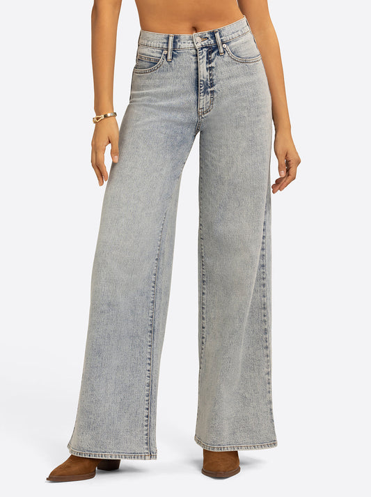 Jessica Simpson Outlet | JS Jessica Simpson Memphis High Rise Wide Leg Jean in Crush