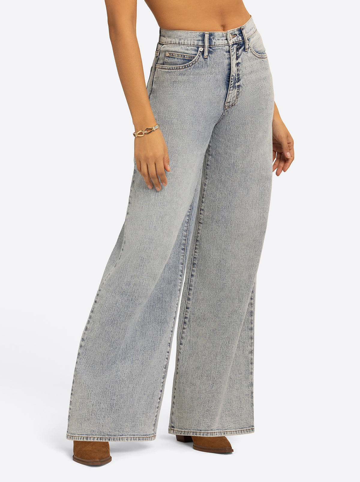 Jessica Simpson Outlet | JS Jessica Simpson Memphis High Rise Wide Leg Jean in Crush