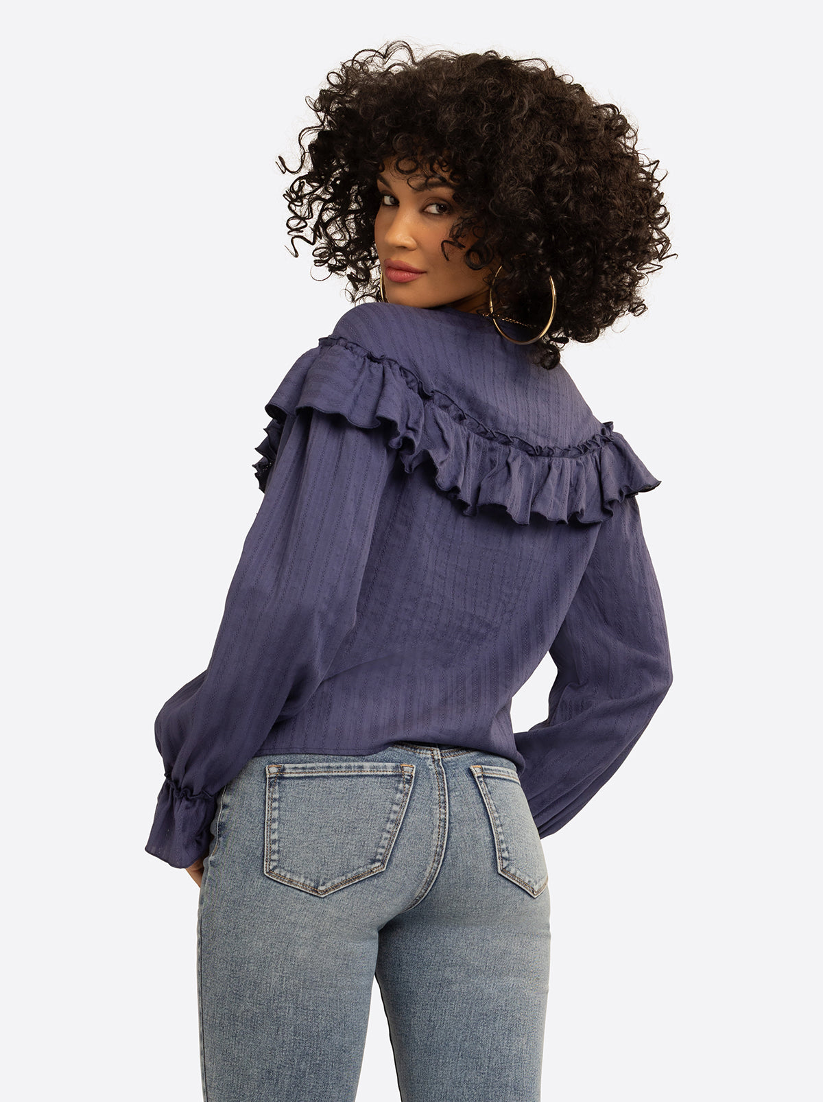Jessica Simpson Discount | JS Jessica Simpson Daphne Blouse in Deep Cobalt