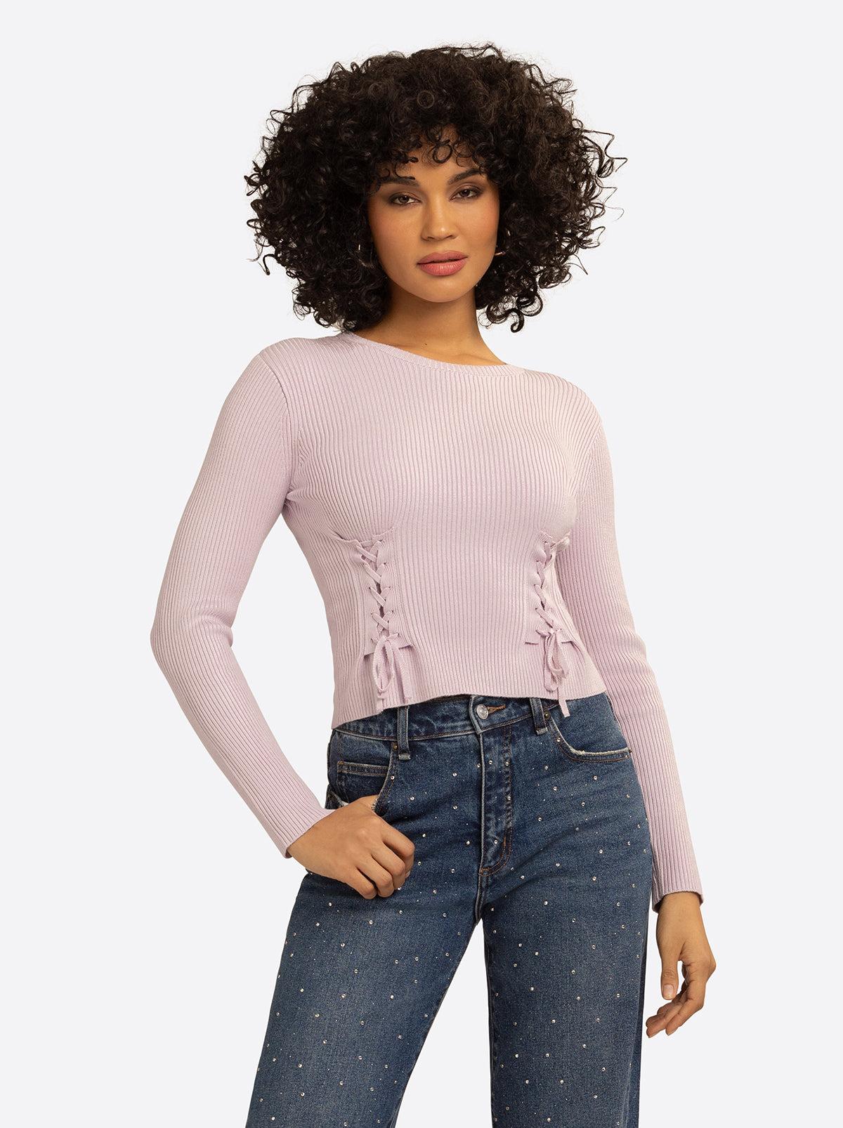 Jessica Simpson For Sale | JS Jessica Simpson Taira Top in Lavender Frost