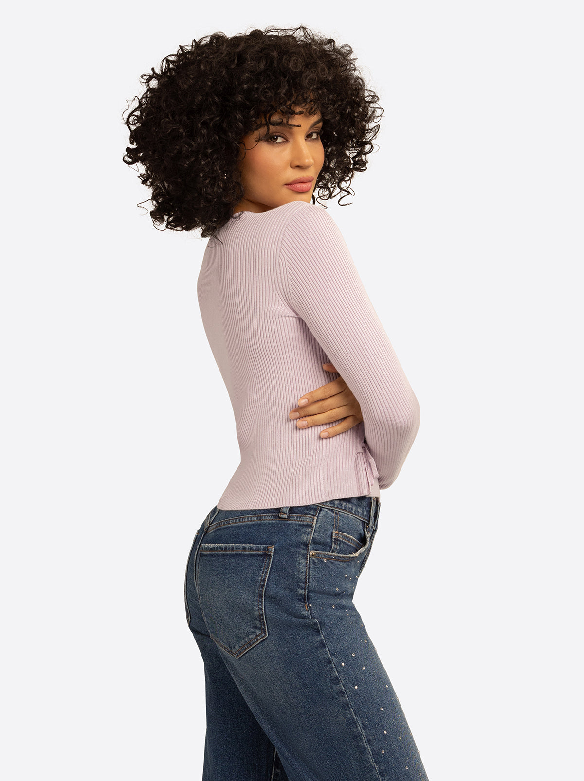 Jessica Simpson For Sale | JS Jessica Simpson Taira Top in Lavender Frost