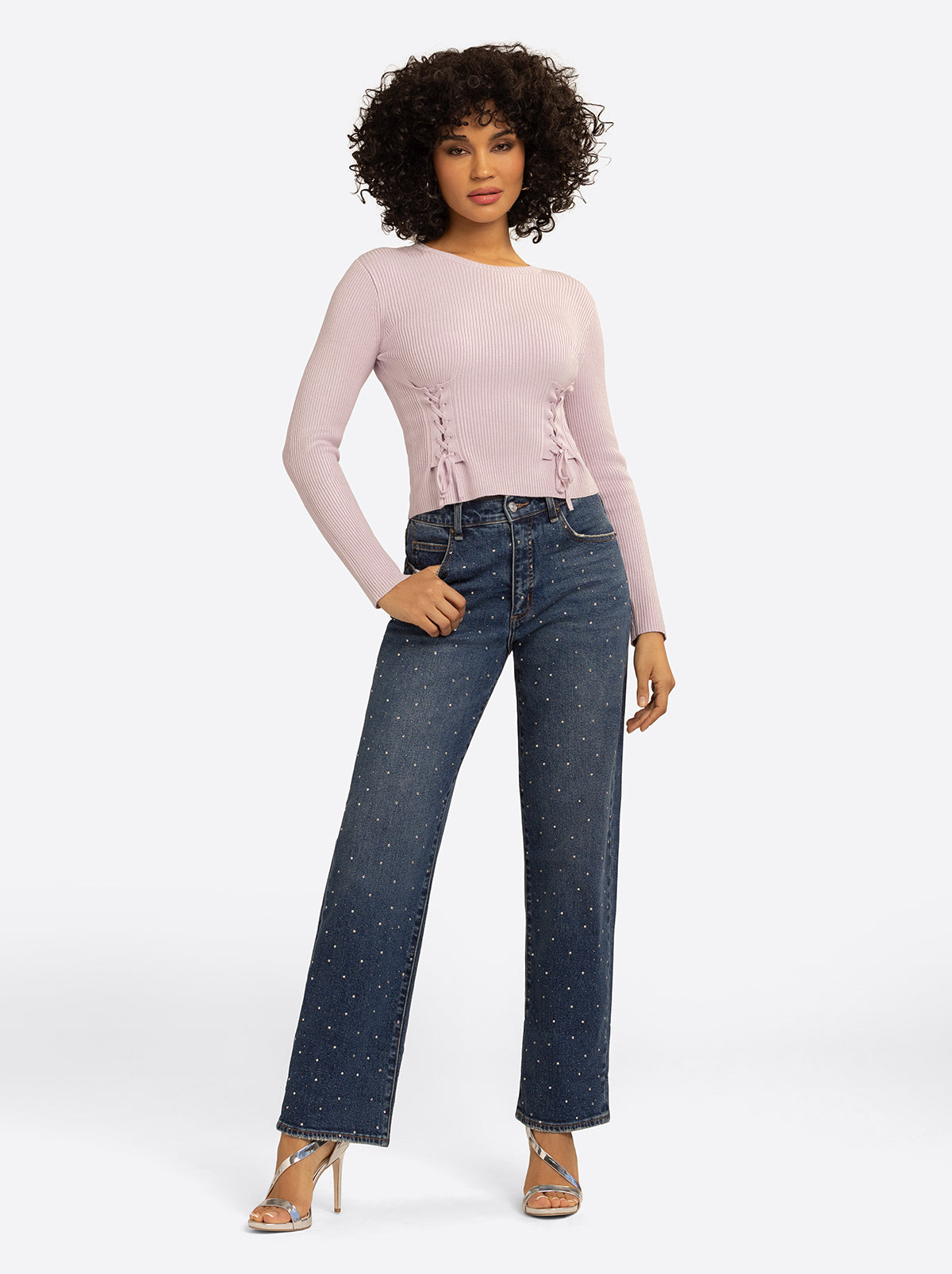 Jessica Simpson For Sale | JS Jessica Simpson Taira Top in Lavender Frost