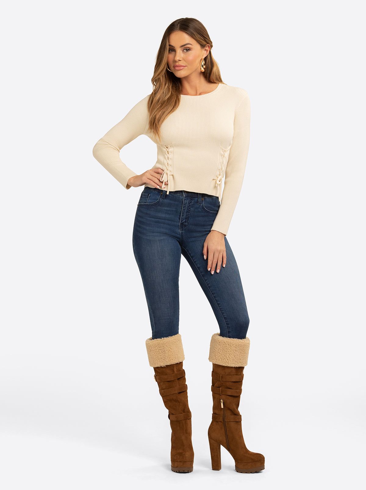 Jessica Simpson Outlet | JS Jessica Simpson Taira Top in Birch