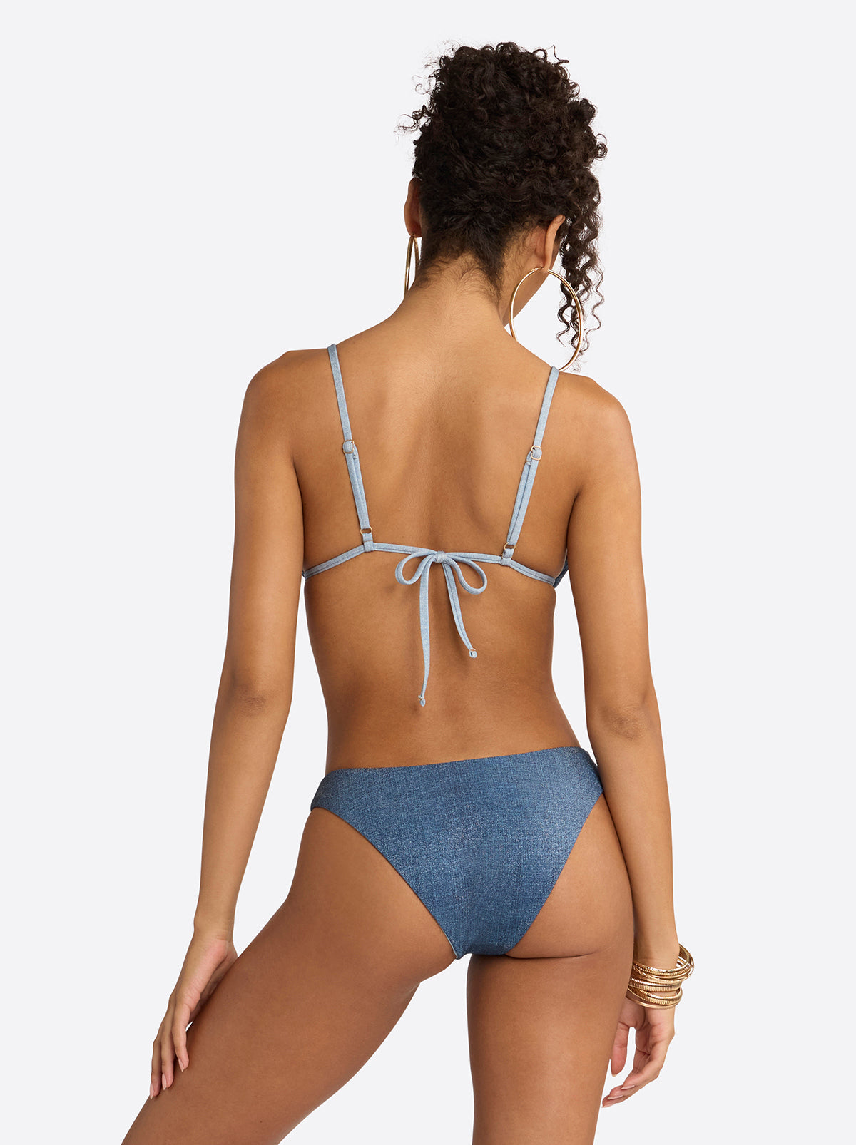 Jessica Simpson Discount | Triangle Bikini Top in Denim Dream