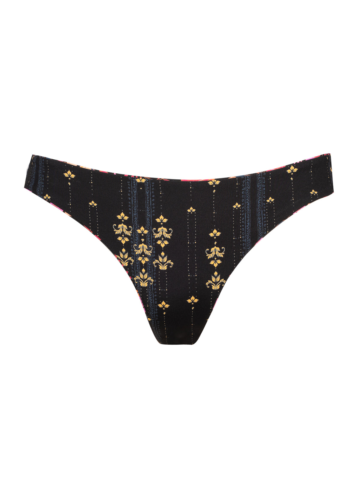 Jessica Simpson Outlet | Reversible Shirred Bikini in Swipe Right