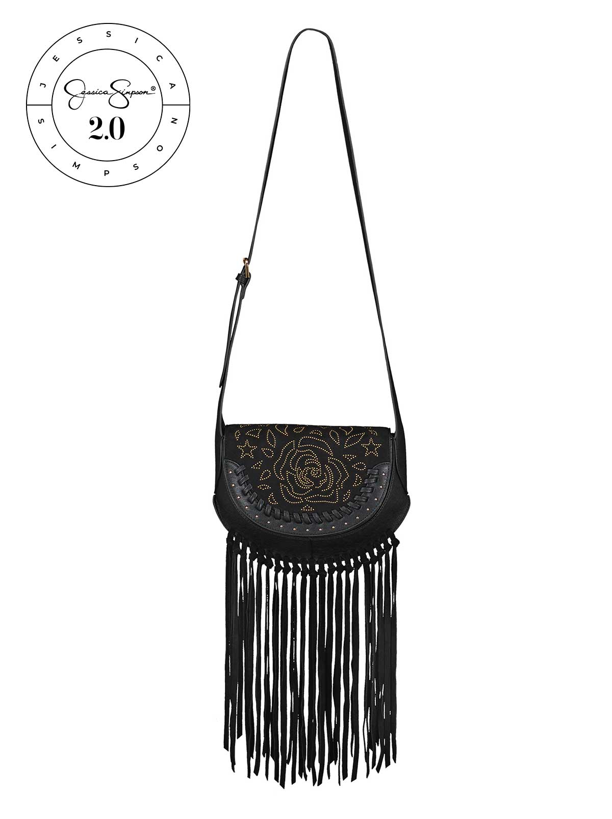 Jessica Simpson For Sale | Jessica Simpson 2.0 Ava Saddle Crossbody in Meteorite