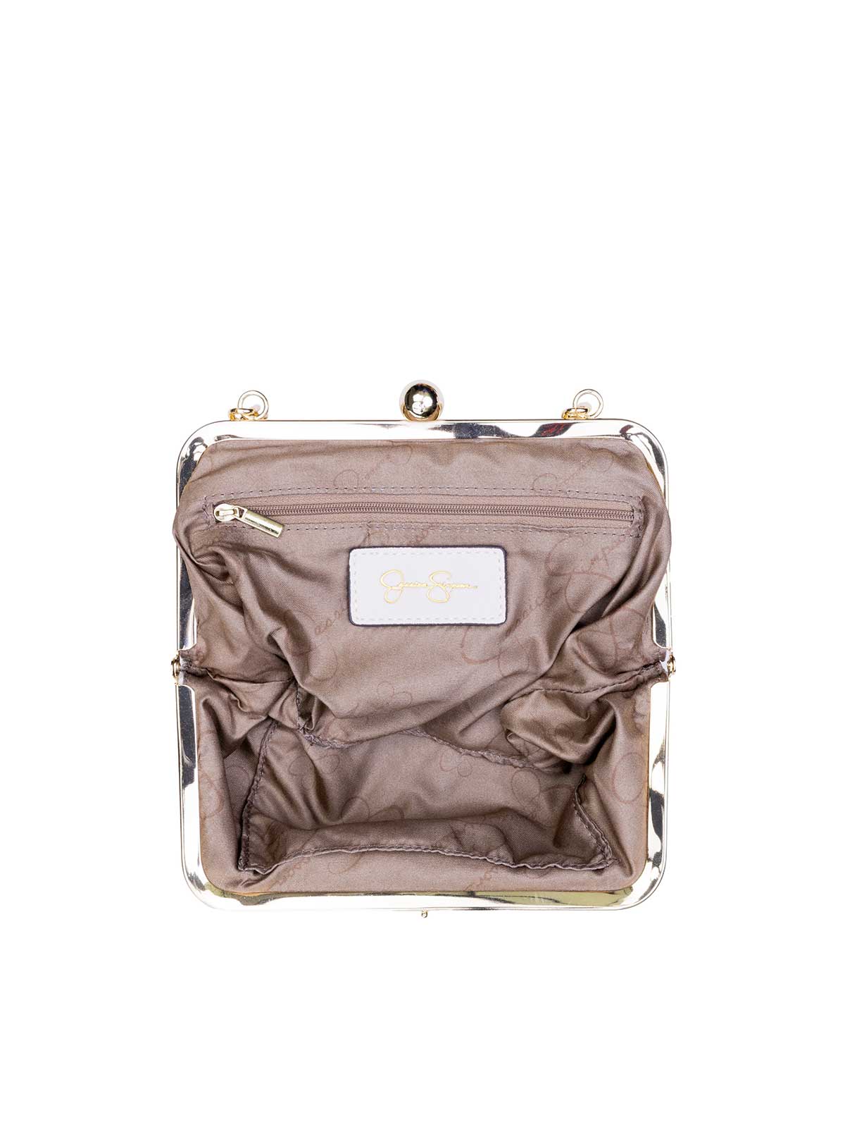 Jessica Simpson Discount | Jessica Simpson 2.0 Zoe Frame Clutch in Soft Ivory