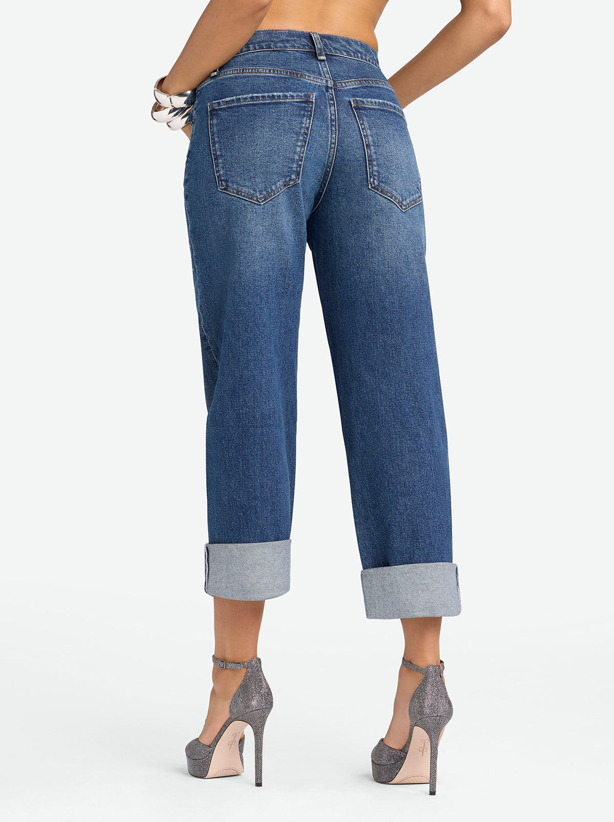 Jessica Simpson Online | Jessica Simpson 2.0 Embellished Boyfriend Jeans in Thorn