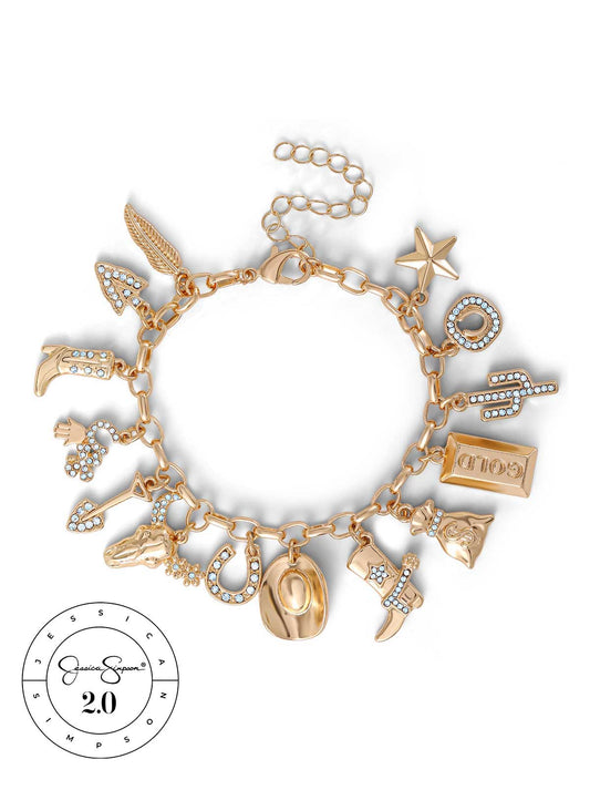Jessica Simpson For Sale | Jessica Simpson 2.0 Charms Bracelet
