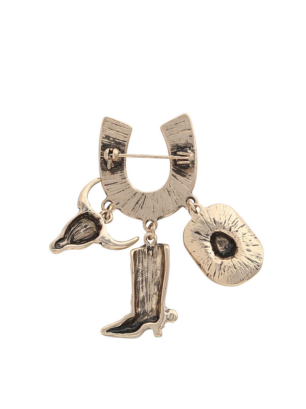 Jessica Simpson Discount | Jessica Simpson 2.0 Western Charm Horseshoe Brooch