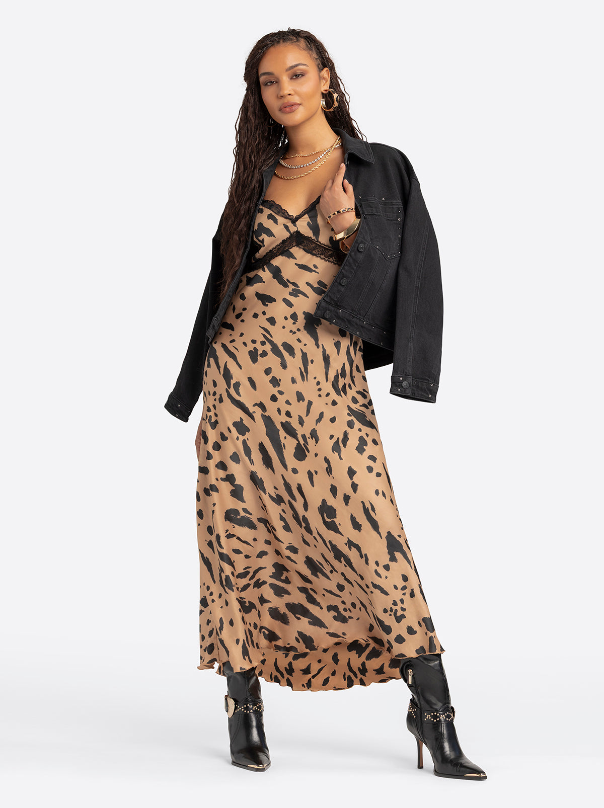 Jessica Simpson Sale | Jessica Simpson 2.0 Bias Dress in Animal Print