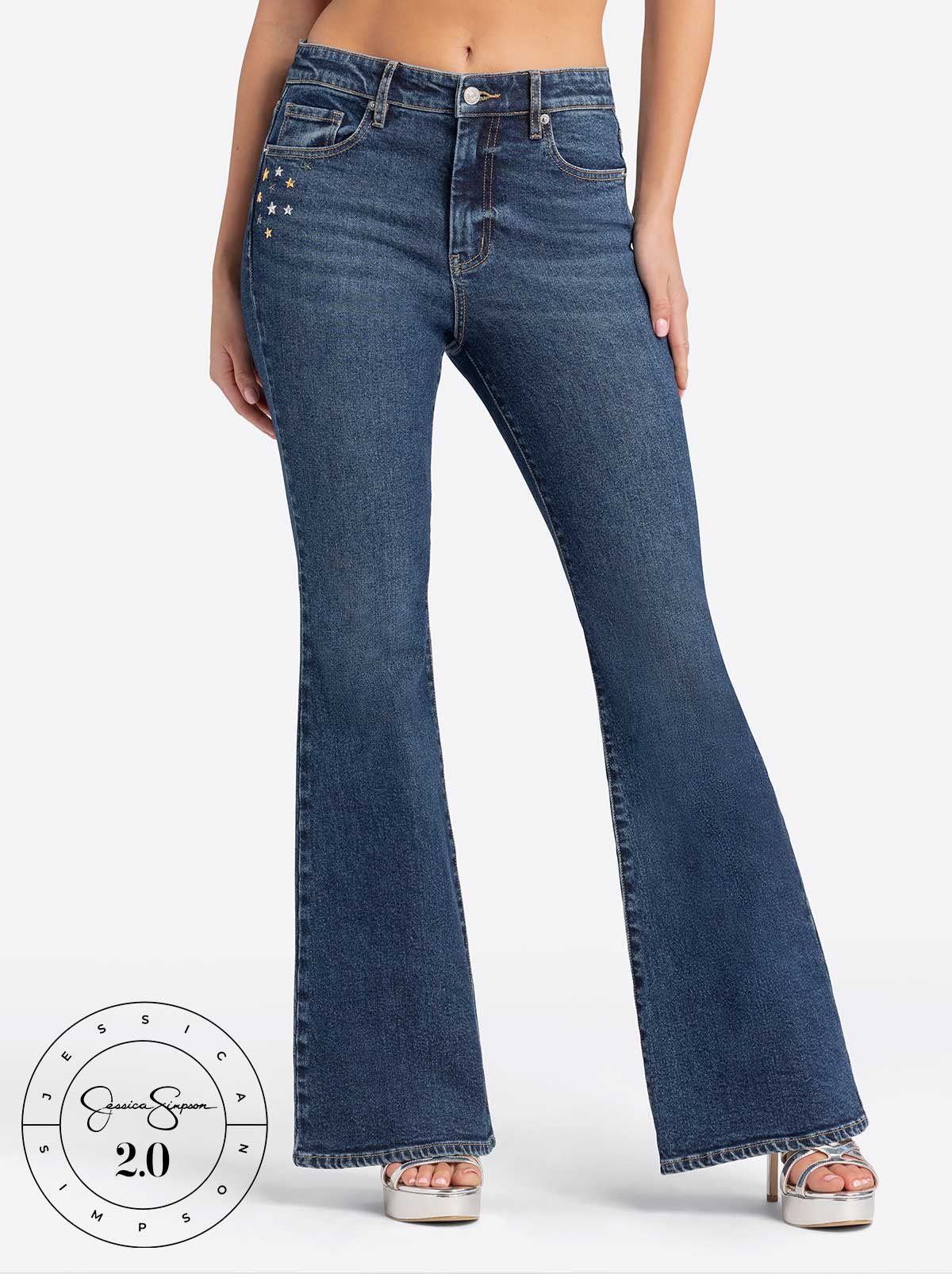 Jessica Simpson Discount | Jessica Simpson 2.0 Stevie Flare Jeans in Milton